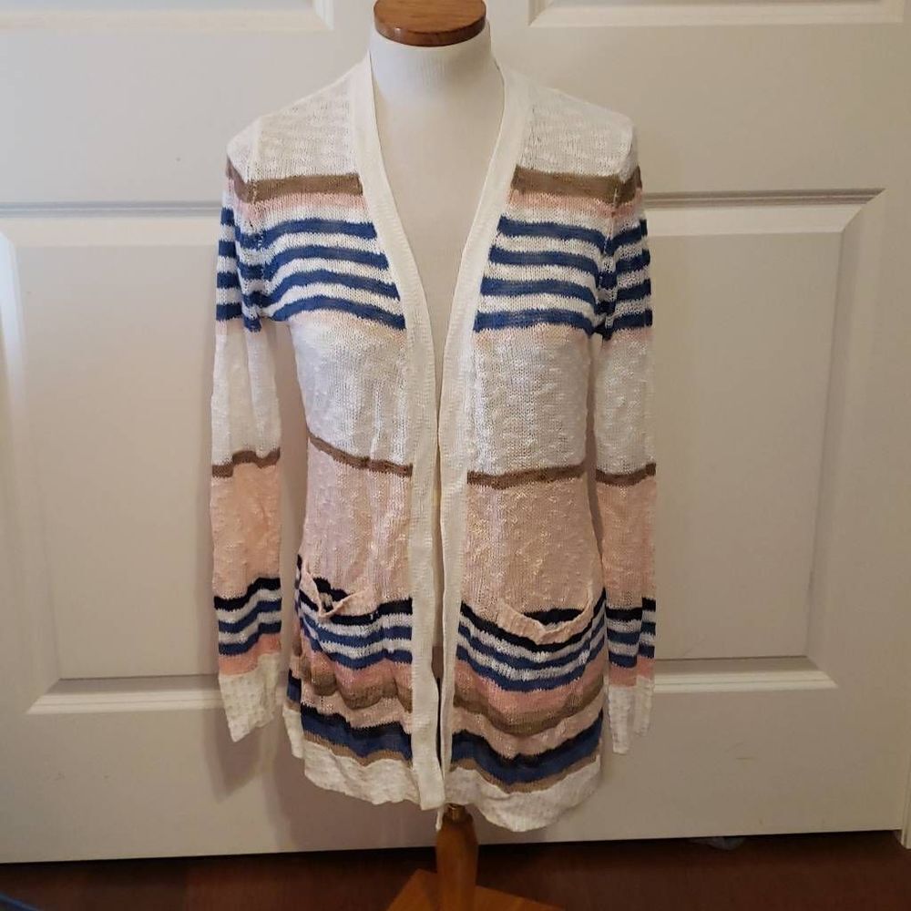 Stitch Fix | Stitches & Stripes Parsie Lightweight Cardigan Striped Medium New